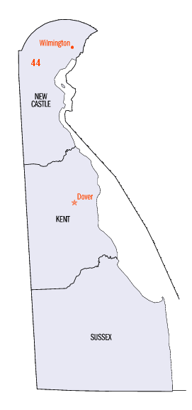 Delaware map