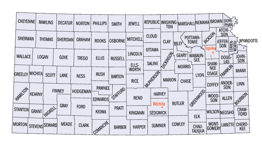 Kansas map