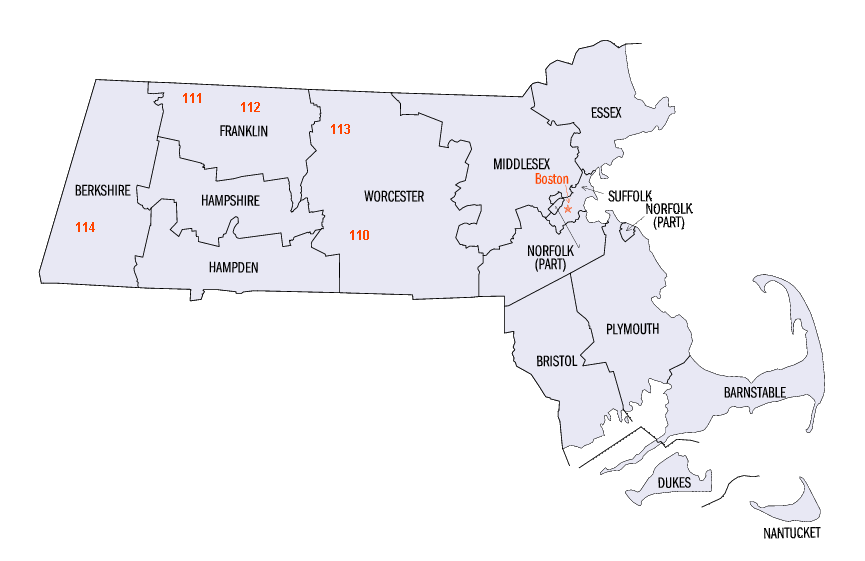 Massachusetts map