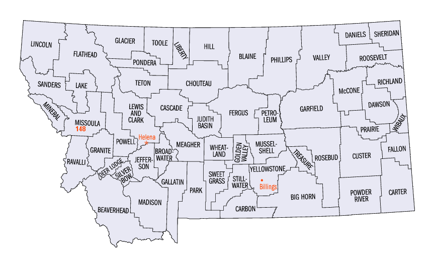 Montana map
