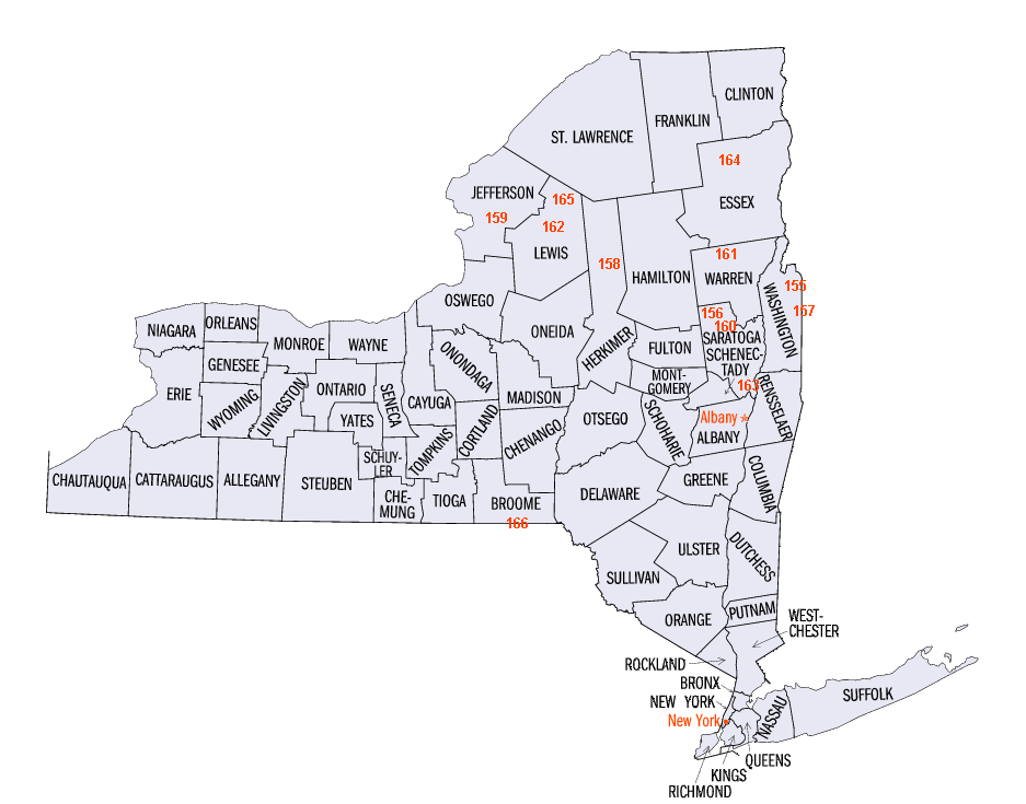 New York map